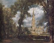 John Constable Salisbury Cathedral from the Bishop's Grounds oil on canvas